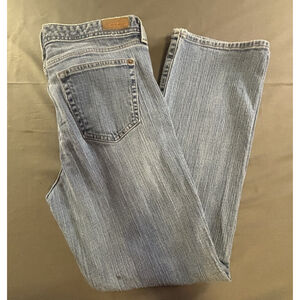 Eddie Bauer Women’s Jeans Size 12S Stretch Denim Blue Straight Leg